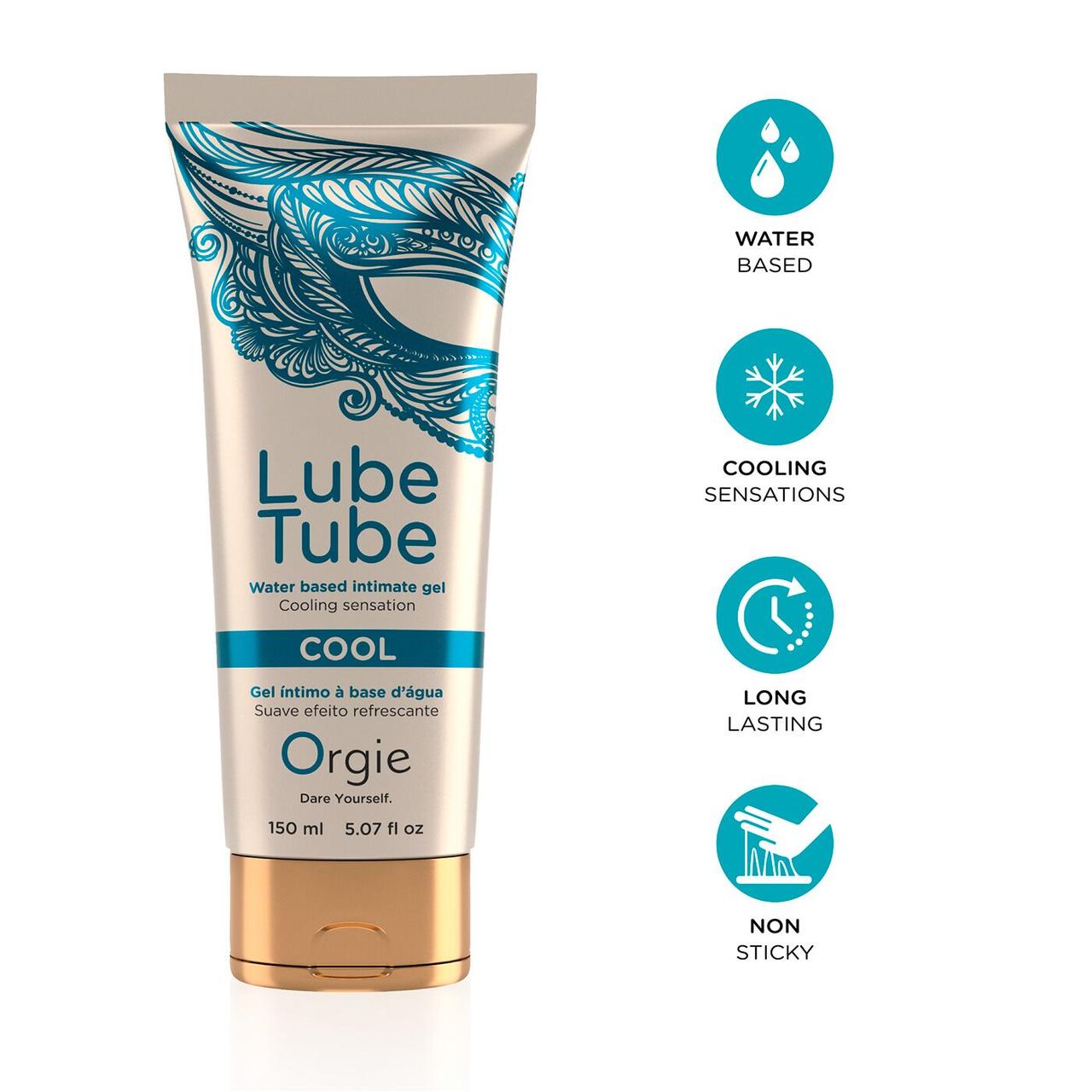 Лубрикант на водной основе Orgie Lube Tube Cool, 150 мл, с охлаждающим эффектом, без запаха в DIDO