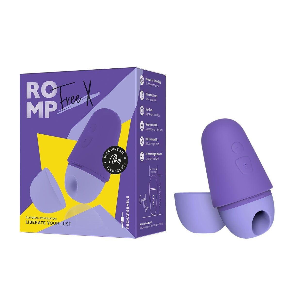 Вакуумний кліторальний стимулятор Romp Free X в DIDO
