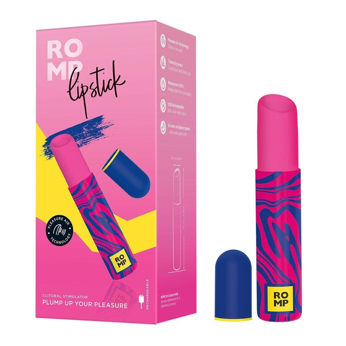 Вакуумний кліторальний стимулятор Romp Lipstick в DIDO