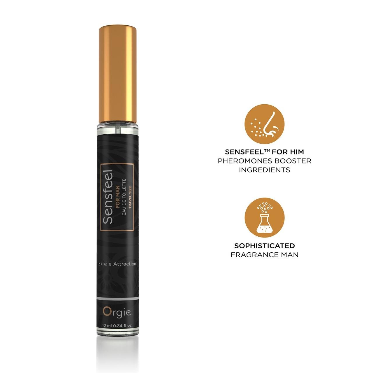 Чоловічі парфуми з феромонами Orgie – Sensfeel for Man Travel Size (10 мл), цитрусово-деревний аромат у DIDO