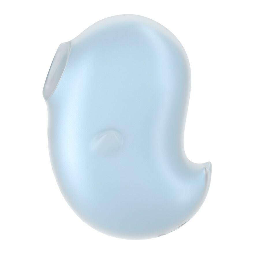 Вакуумный клиторальный стимулятор с вибрацией Satisfyer Cutie Ghost Blue в DIDO