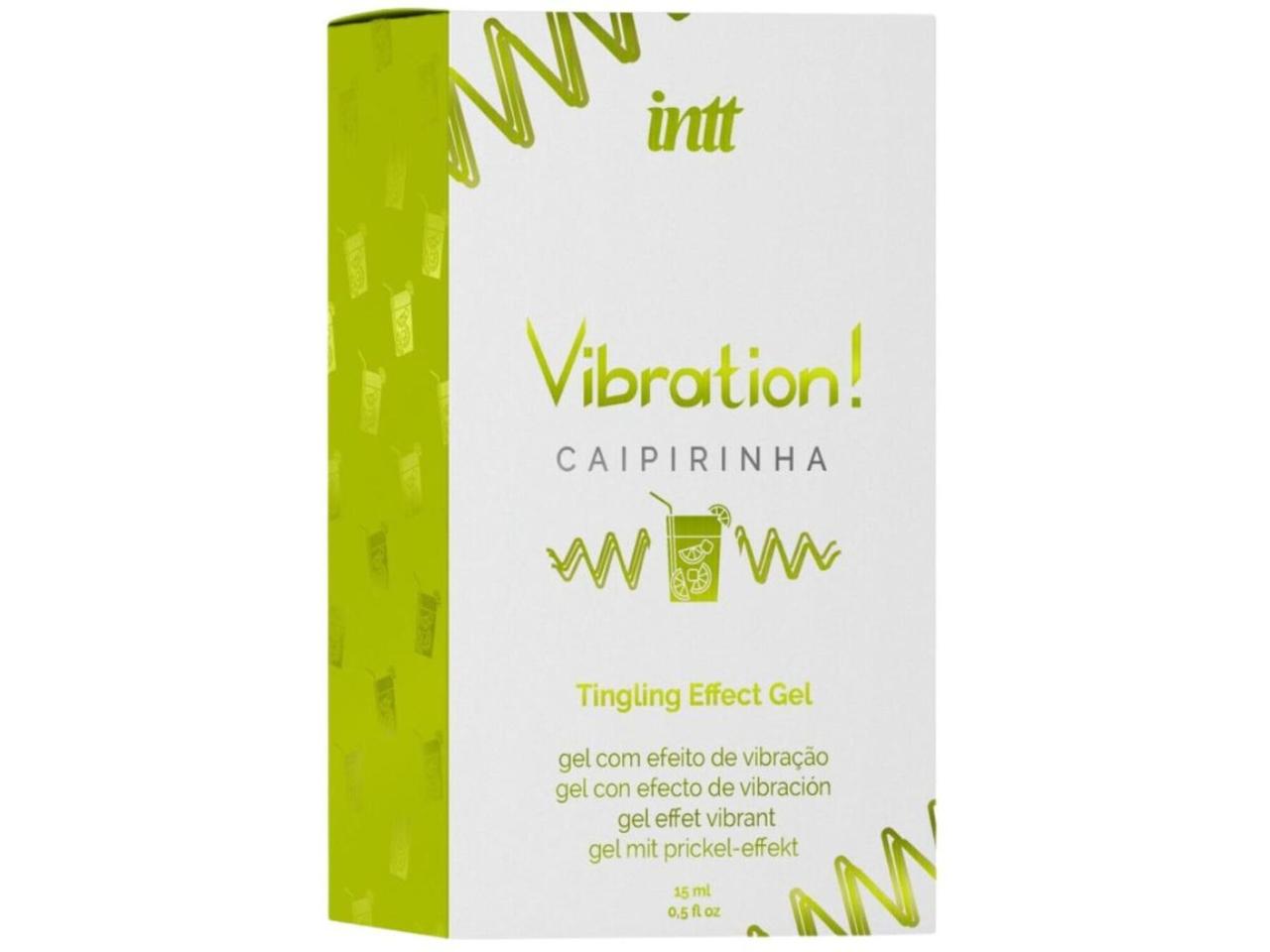Жидкий вибратор Intt Vibration Caipirinha  (15 мл), густой гель, очень вкусный, действует до 30 мин в DIDO
