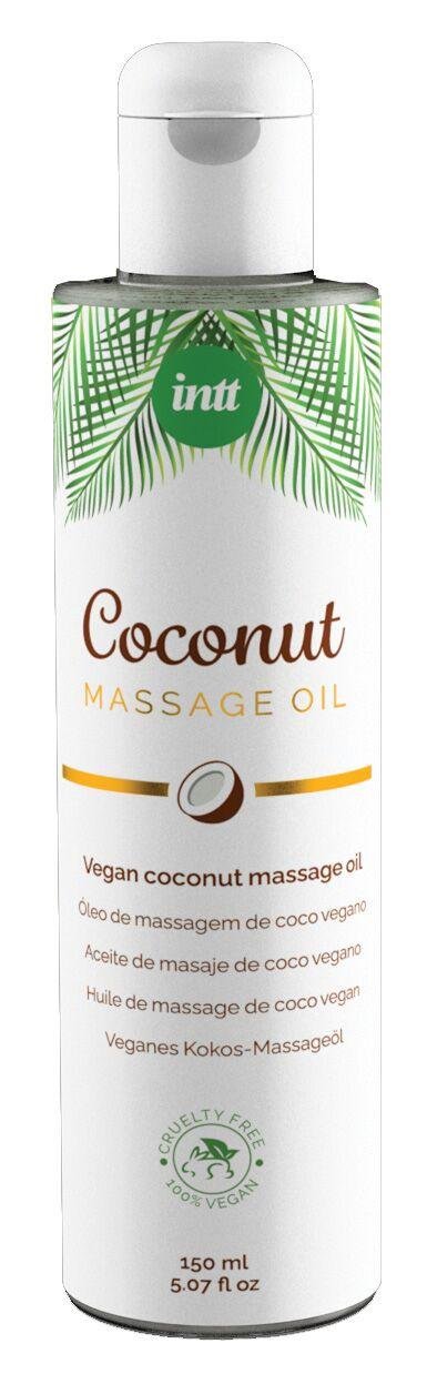 Распродажа!!! Массажное масло Intt Coconut Vegan 150 мл (срок 01.2026)