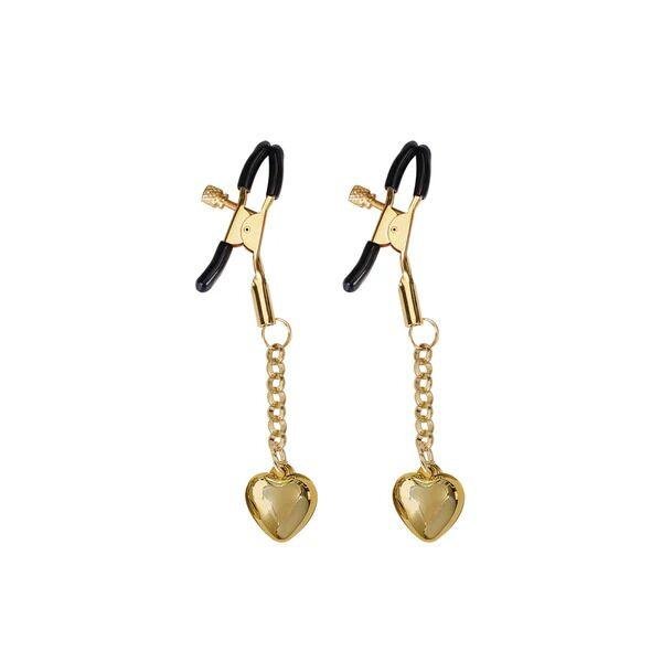 Зажимы для сосков Liebe Seele Solid Heart Nipple Clamps Gold в DIDO