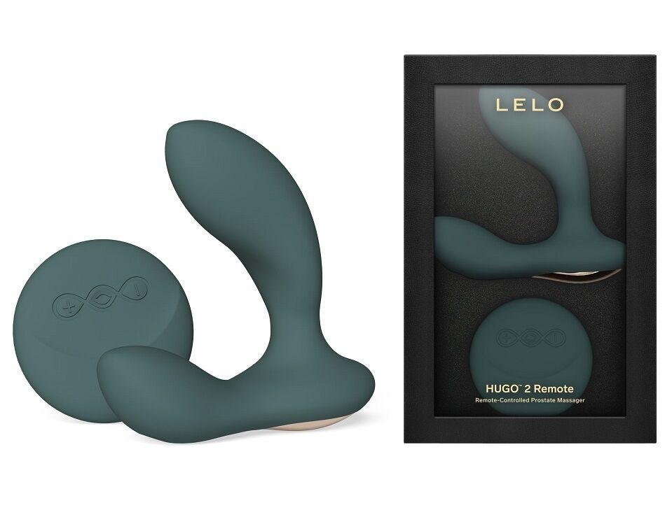 Масажер простати LELO Hugo 2 Remote Green, 2 мотори, дуже потужний, пульт ДК в DIDO