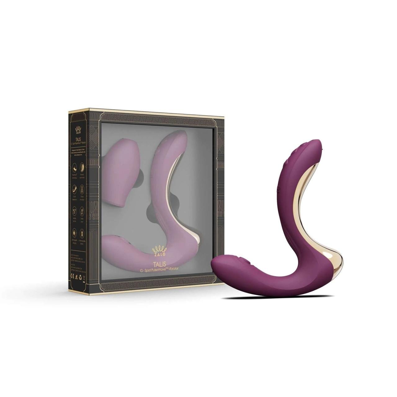Вибратор-пульсатор с вакуумной насадкой Zalo – Talis G-Spot PulseWave Vibrator Velvet Purple в DIDO