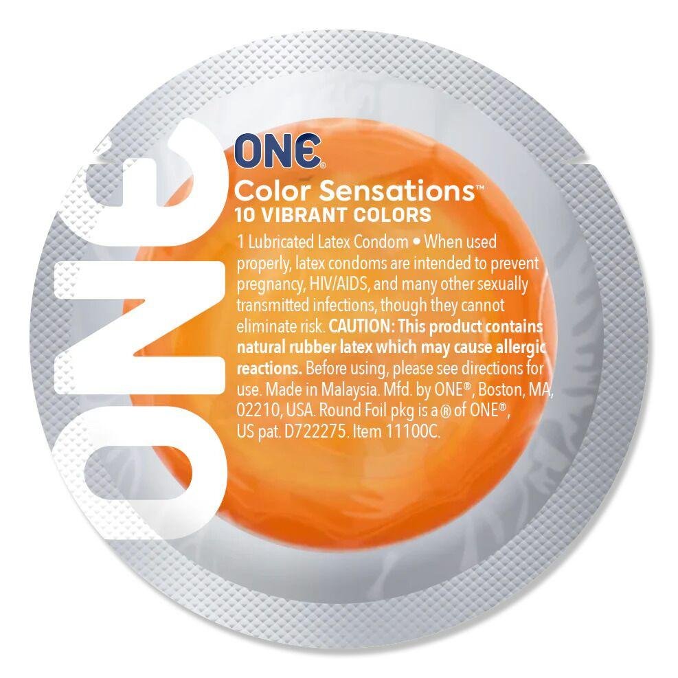 Презерватив ONE Color Sensations - ONE trip tot cloud nine (Orange) 1 шт в DIDO