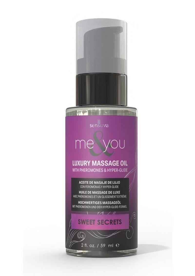 Масажна олія Sensuva Me&You - Sweet Secrets (Pomegranate, Fig, Coconut & Plumeria) 59 мл у DIDO
