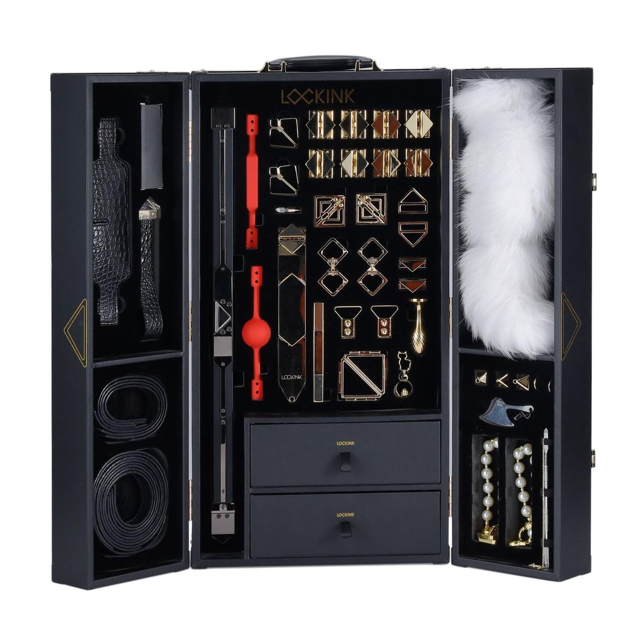 БДСМ-набір LOCKINK All-in-1 BDSM Play Kit - Crocodile Leather в DIDO