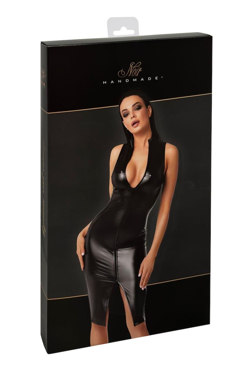 Платье Noir Handmade F337 Powerwetlook midi dress - XXL в DIDO