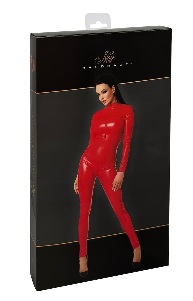 Комбинезон Noir Handmade F353 Red powerwetlook overall - S в DIDO