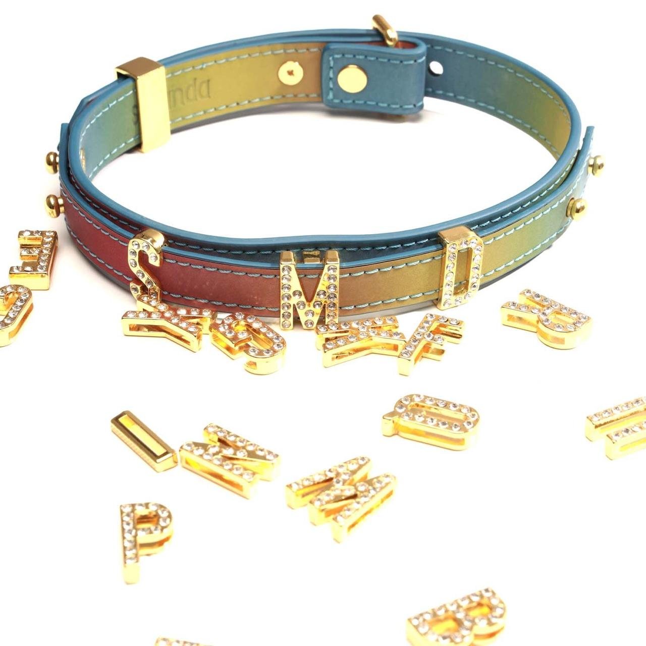 Нашийник LOCKINK Multi-color DIY Alphabet Collar в DIDO