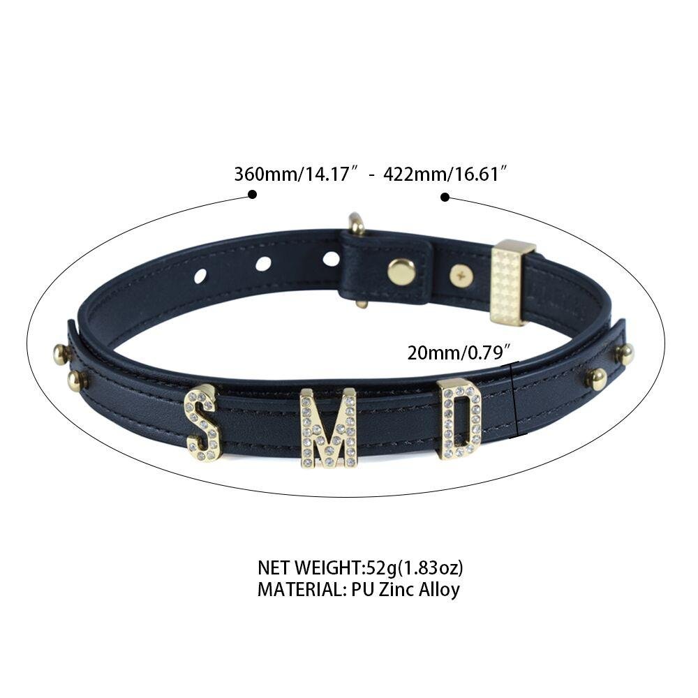 Нашийник LOCKINK Dark DIY Alphabet Collar в DIDO