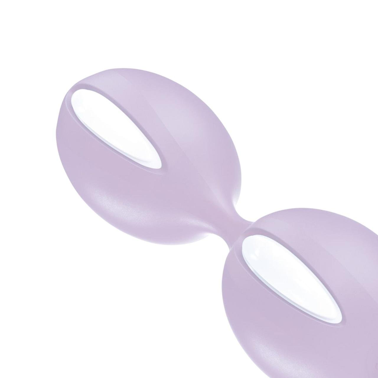 Вагінальні кульки Fun Factory SMARTBALLS DUO, бузково-білі, 2 шт, діаметр 3,2 та 3,6 см у DIDO