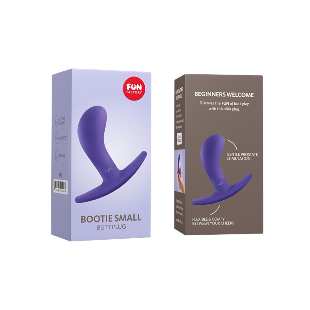 Анальна пробка Fun Factory BOOTIE, S, фіолетова, діаметр 2,8 см, тонкий обмежувач в DIDO