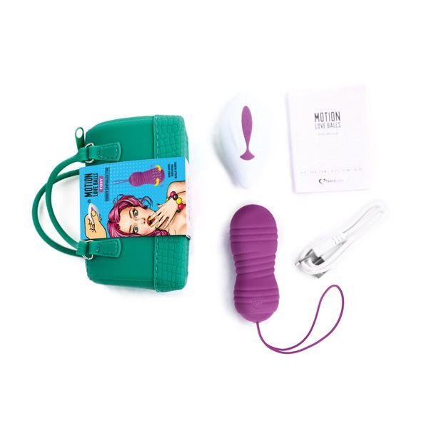 Вагінальні кульки з перловим масажем FeelzToys Motion Love Balls Foxy з пультом дистанційного керування, 7 режимів в DIDO