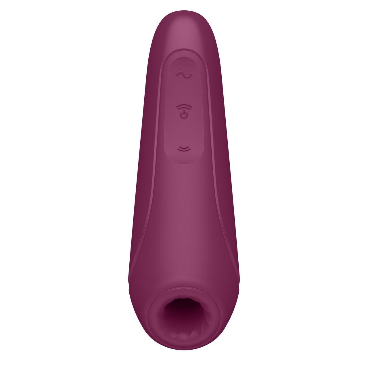 Вакуумний кліторальний стимулятор Satisfyer Curvy 1+ Rose Red з керуванням через інтернет у DIDO
