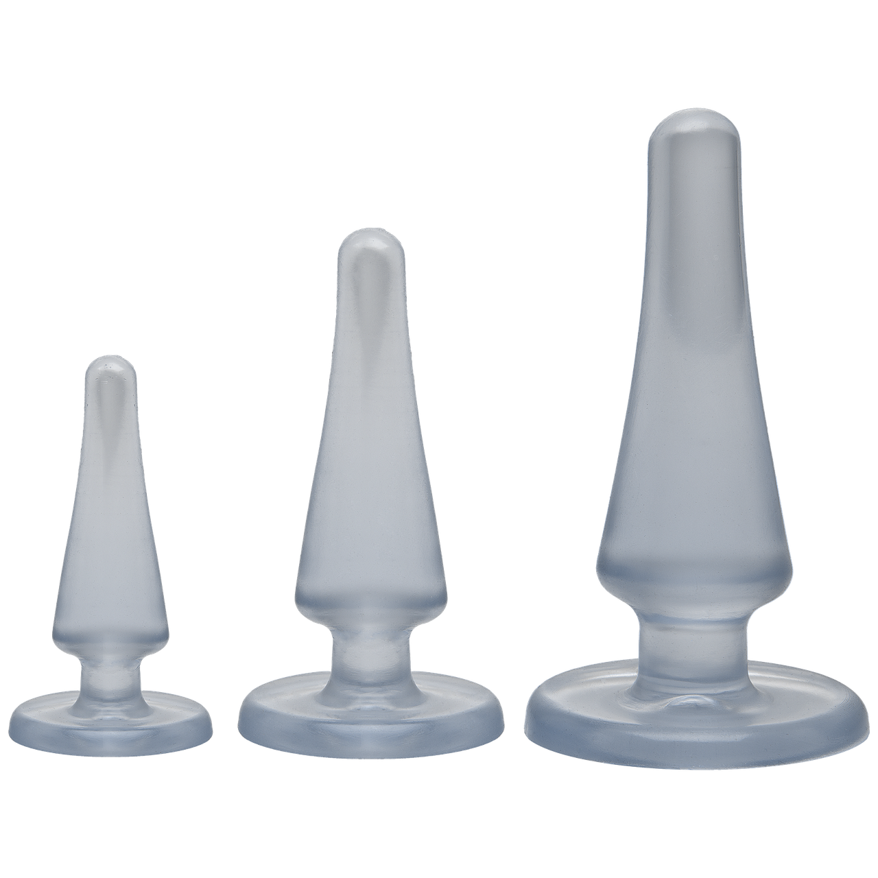 Набір анальних заторів Doc Johnson Crystal Jellies Anal - Clear, макс. діаметр 2см - 3см - 4см у DIDO