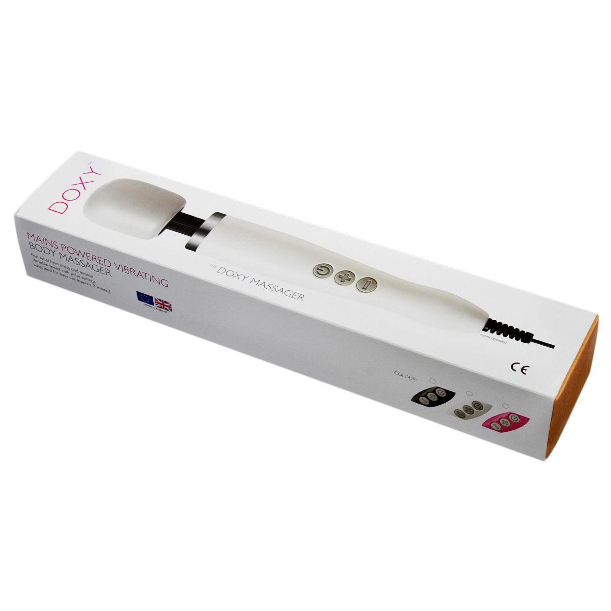 Вибромассажер DOXY Original Pink, очень мощный, питание 220В, пульсирующие вибрации в DIDO