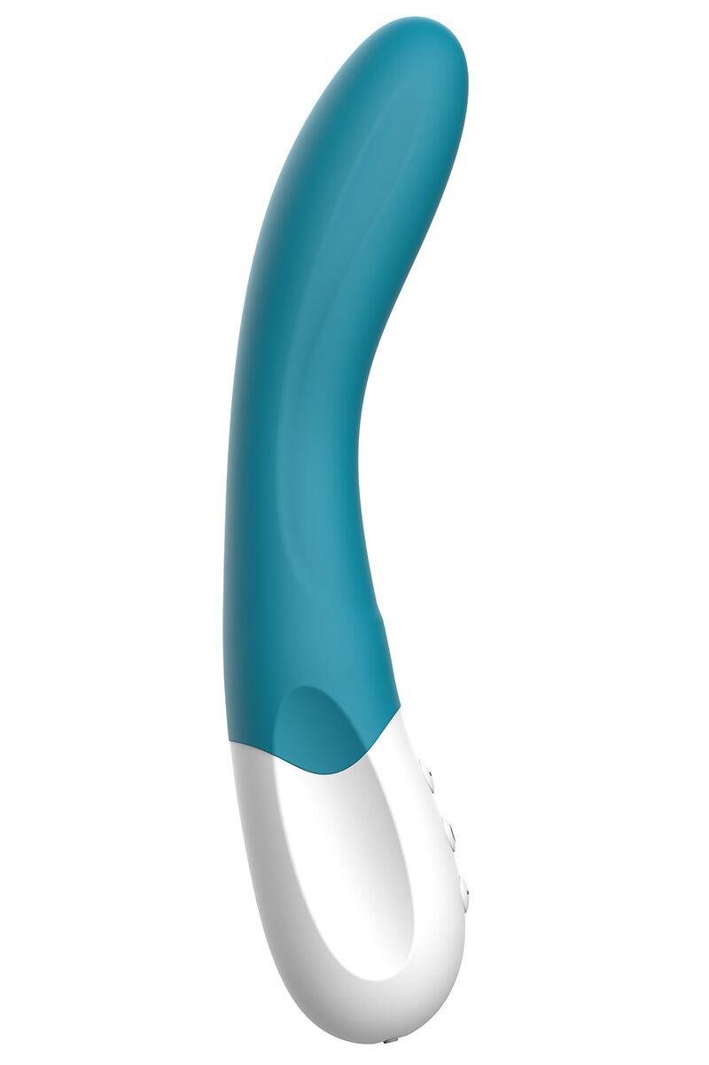 Вибратор точки G Liebe Bend It Rechargeable Ocean Blue, 10 режимов, очень мощный, гибкий ствол