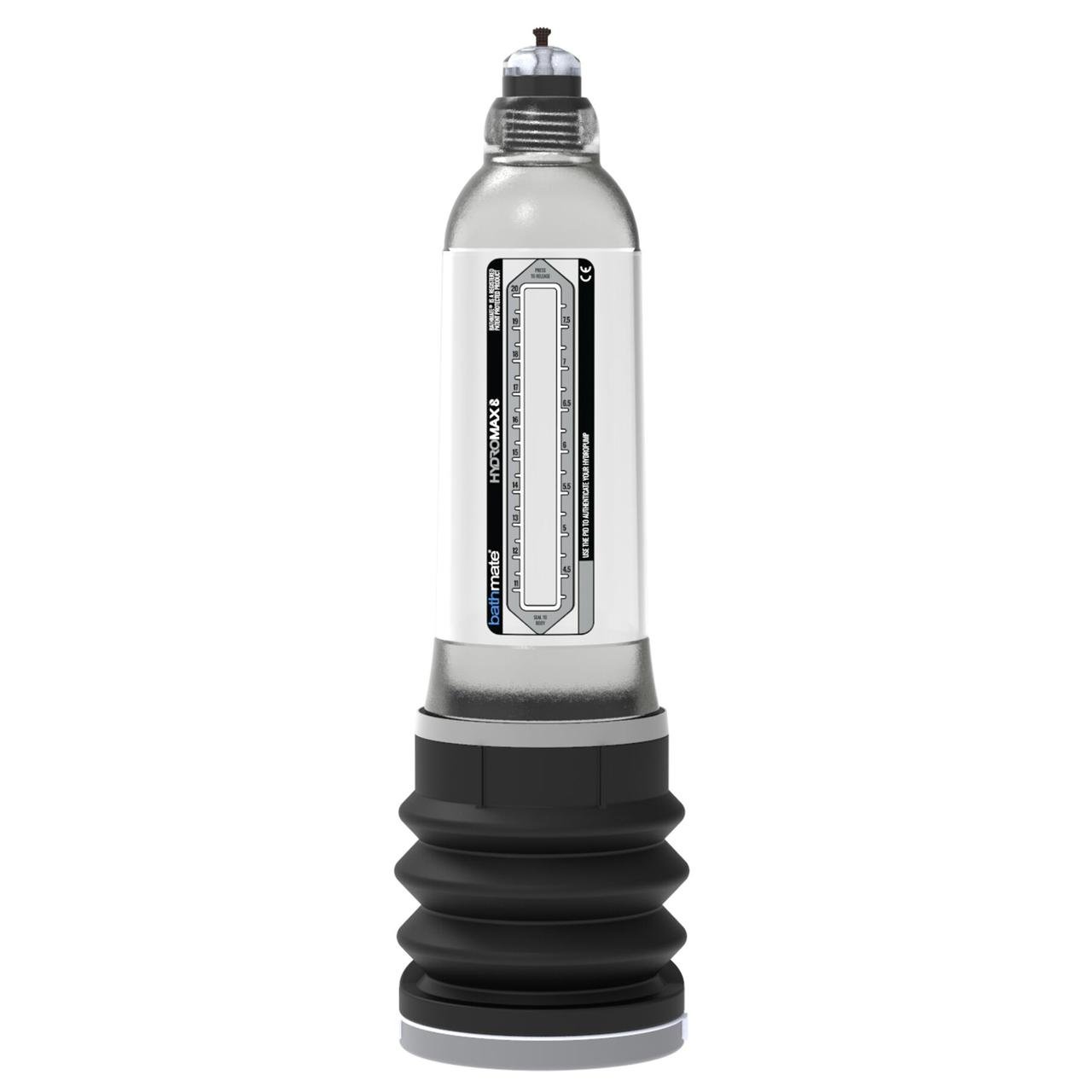 Гідромпом Bathmate Hydromax 8 Clear, для члена довжиною від 15 до 20 см, діаметр до 5,5 см