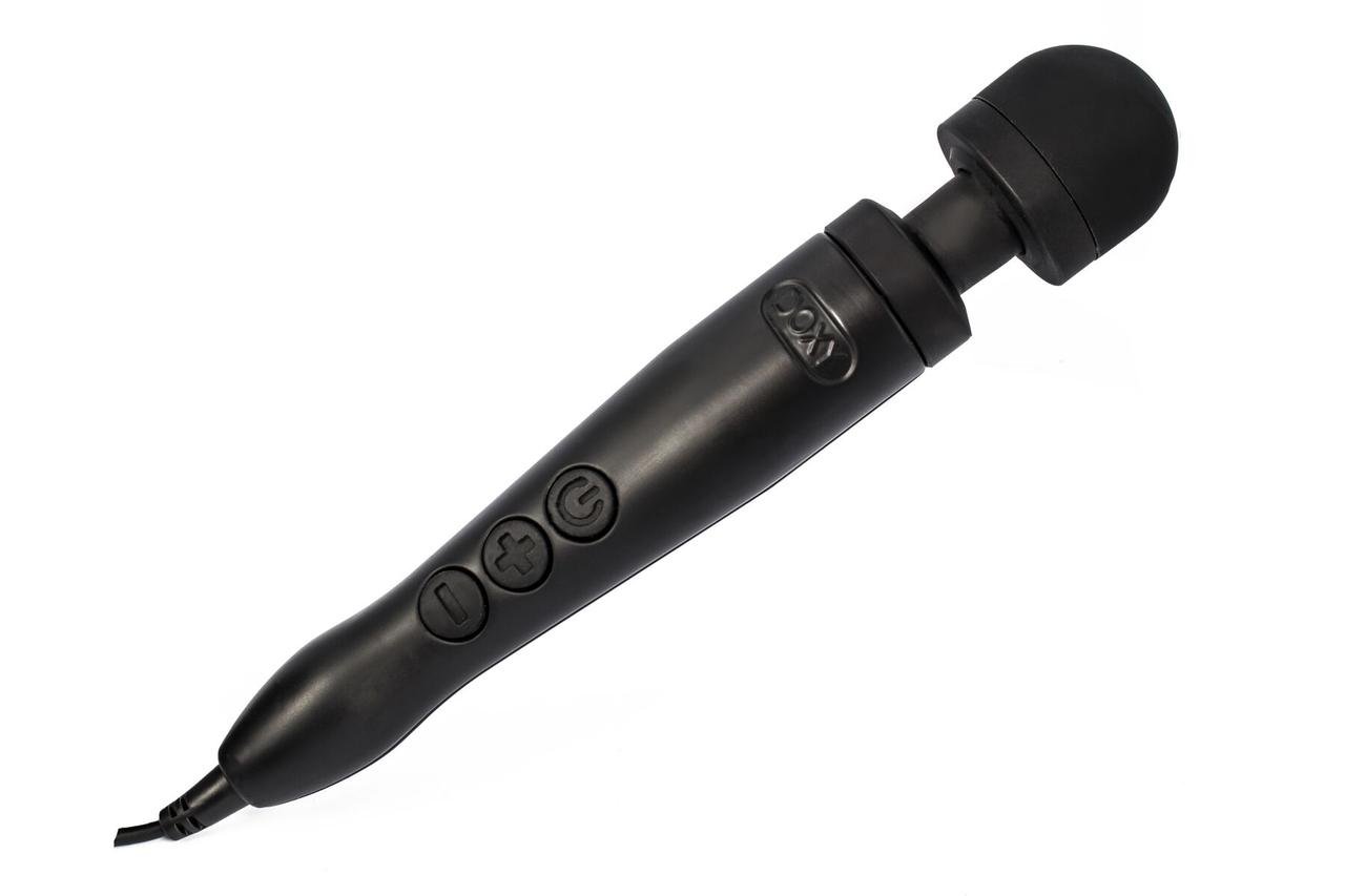 Вибромассажер DOXY Die Cast 3 Matt Black, очень мощный, питание 220В, металлический корпус