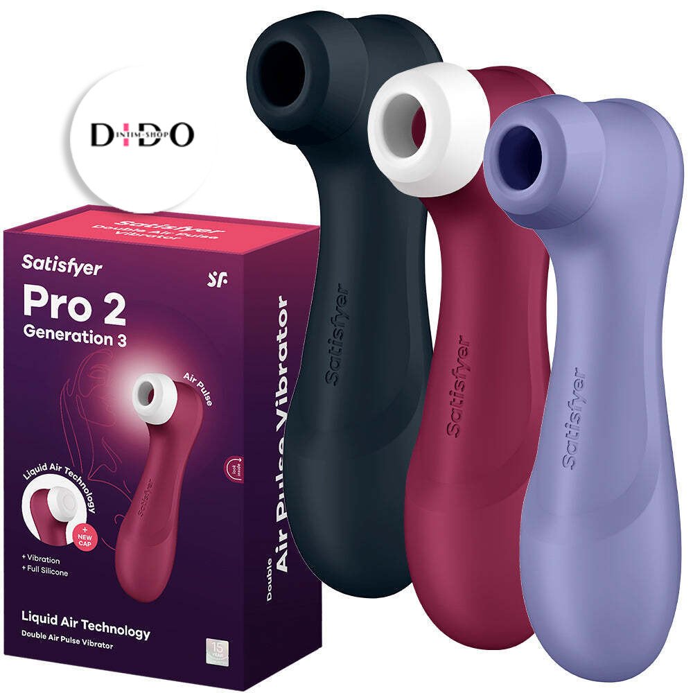 Вакуумний кліторальний стимулятор Satisfyer Pro 2 Generation 3 with Liquid Air Wine Red в DIDO