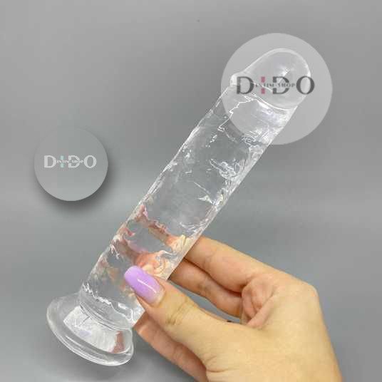 Прозрачный фаллоимитатор на присоске ADDICTION Vertical Dong 7″, вибропуля в подарок в DIDO