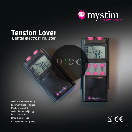 Электростимулятор Mystim Tension Lover, 2 канала, 7 программ, кнопочное управление в DIDO