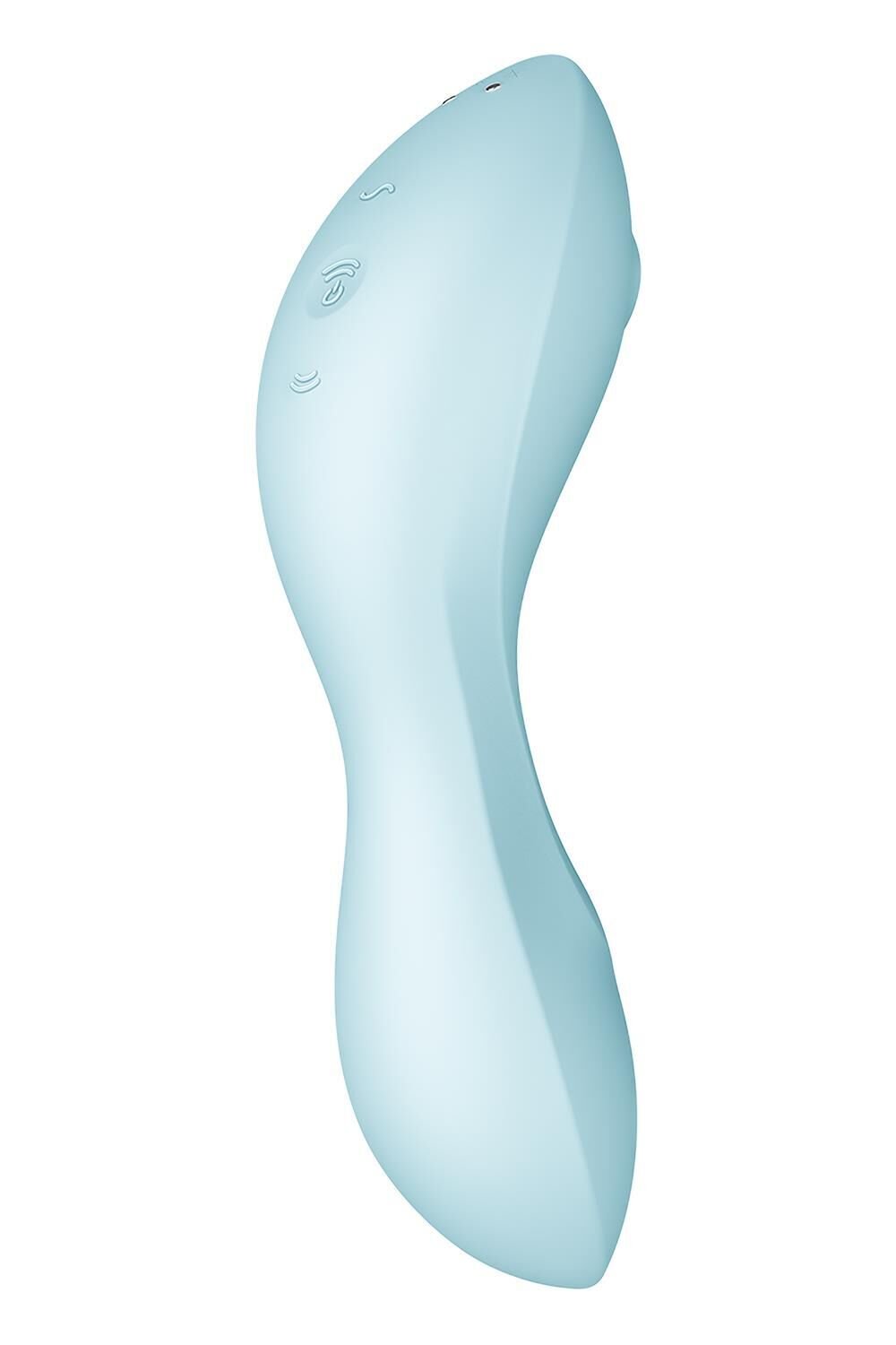 Вакуумний смарт-стимулятор із вібрацією Satisfyer Curvy Trinity 5 (Blue) (м'ята упаковка!!!) - Зображення 6