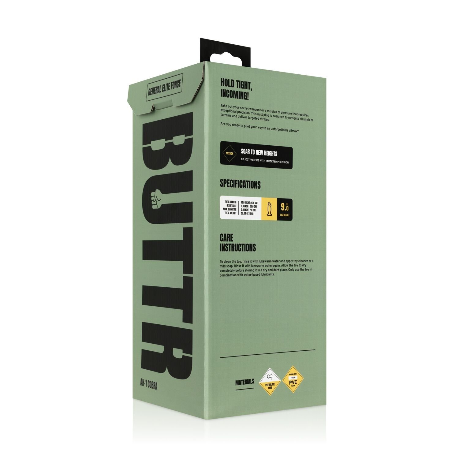 Анальна пробка BUTTR - AH-1 Cobra Buttplug (м'ята упаковка!!!) - Зображення 10