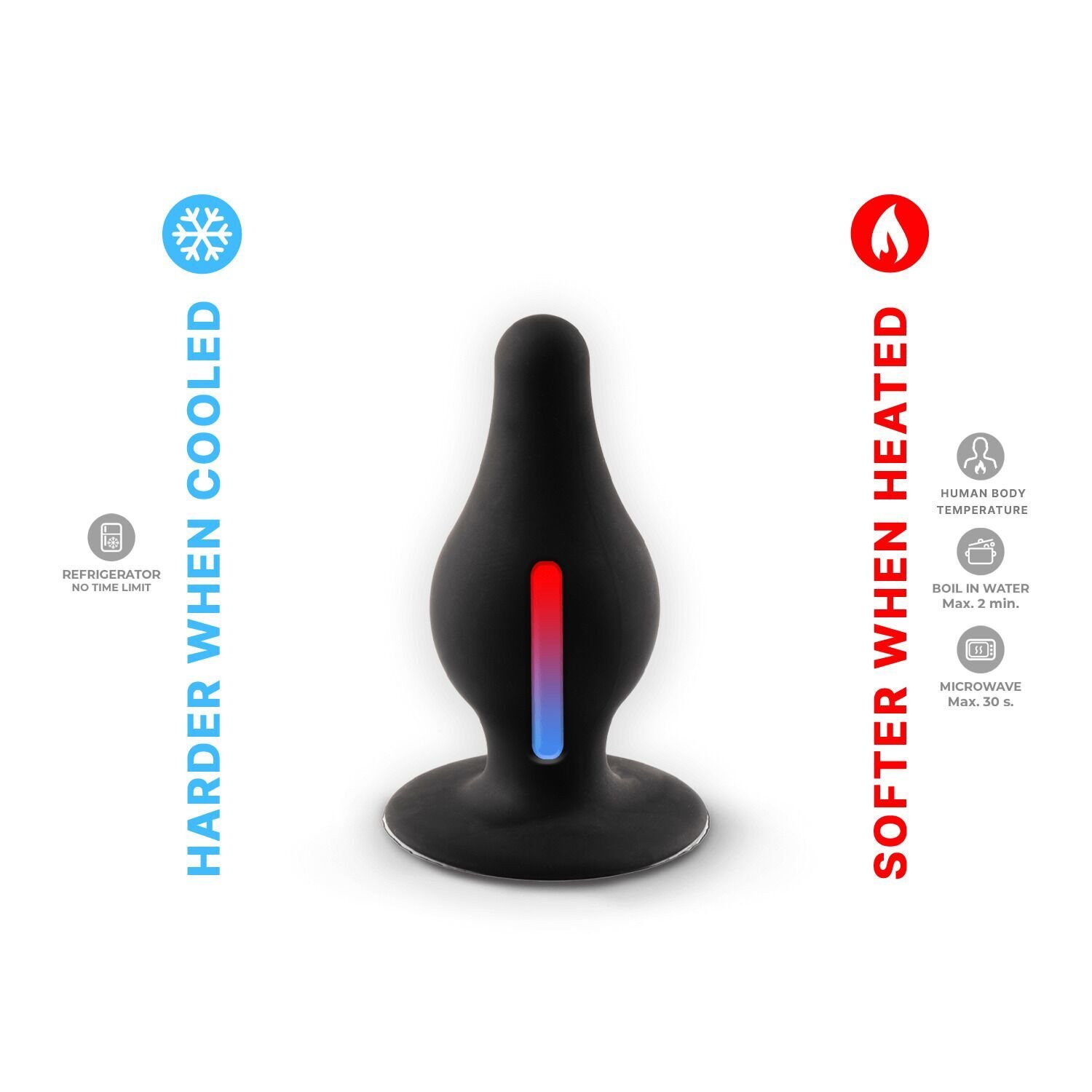 Анальна пробка SilexD (Model 2 size M), двошарова, силікон+Silexpan (попереднє пакуванняі!!!) - Зображення 4