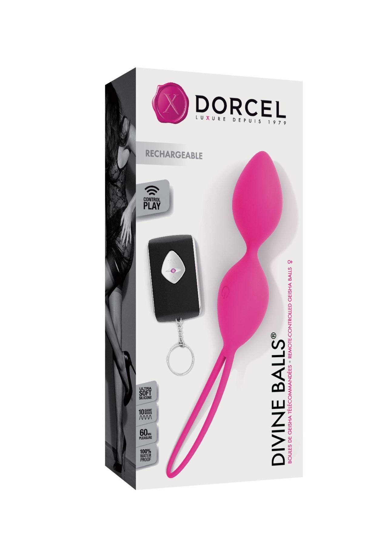 Вагінальні кульки Dorcel Divine Balls, діаметр 3,5 см, маса 91г - Зображення 6