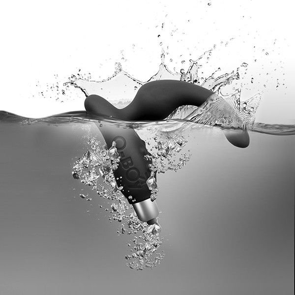 Вібромасажер простати Rocks Off O-Boy Black для новачків, макс діаметр 30 мм, масаж промежини - Зображення 3