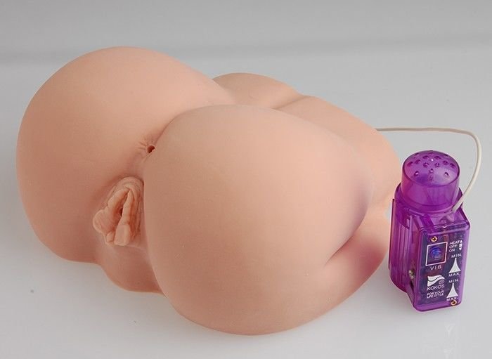 Мастурбатор-попка Kokos Oknyeo 2WayPlus з функцією масажу та вібрацією, два входи: вагіна та попка - Зображення 4