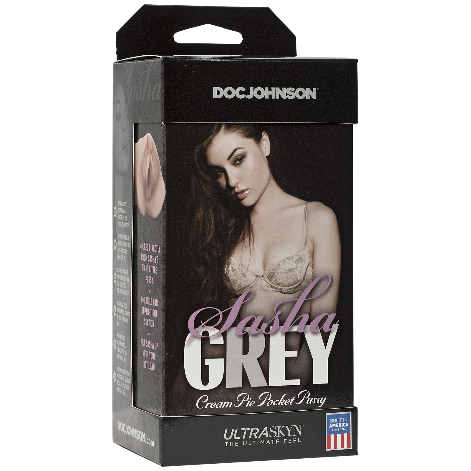 Мастурбатор-вагіна Doc Johnson Sasha Grey - Ultraskyn Cream Pie Pocket - Зображення 2