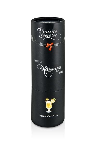 Масажна олія Plaisirs Secrets Pina Colada (59 мл) з афродизіаками, їстівна, подарункове паковання - Зображення 3