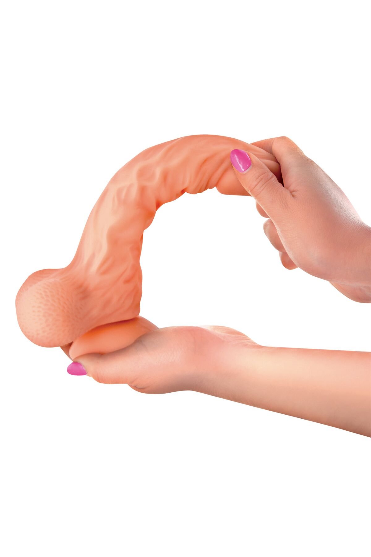 Фалоімітатор із рухомою крайньою плоттю Real Body — Real Brad, діаметр 4 см, TPE - Зображення 4