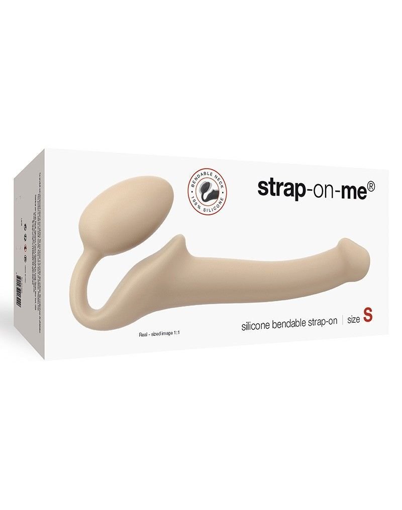 Безремінний страпон Strap-On-Me Flesh S, повністю регульований, діаметр 2,7см - Зображення 3