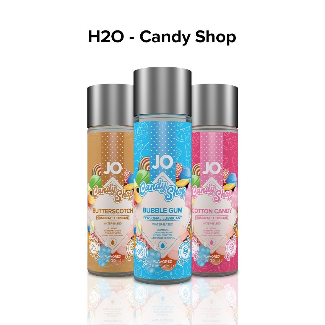 Лубрикант на водній основі JO H2O — Candy Shop — Butterscotch (60 мл) без цукру та парабенів - Зображення 5