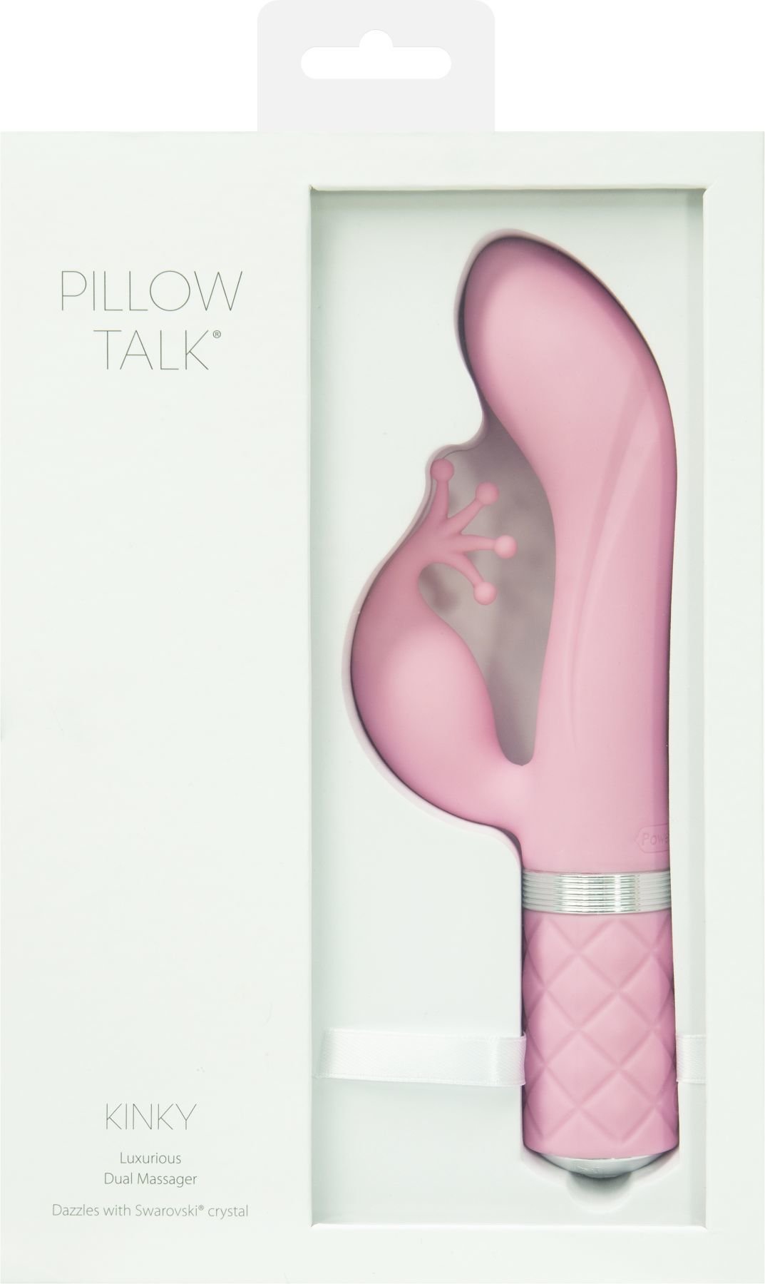 Розкішний вібратор-кролик Pillow Talk - Kinky Pink з кристалом Сваровські, потужний - Зображення 10