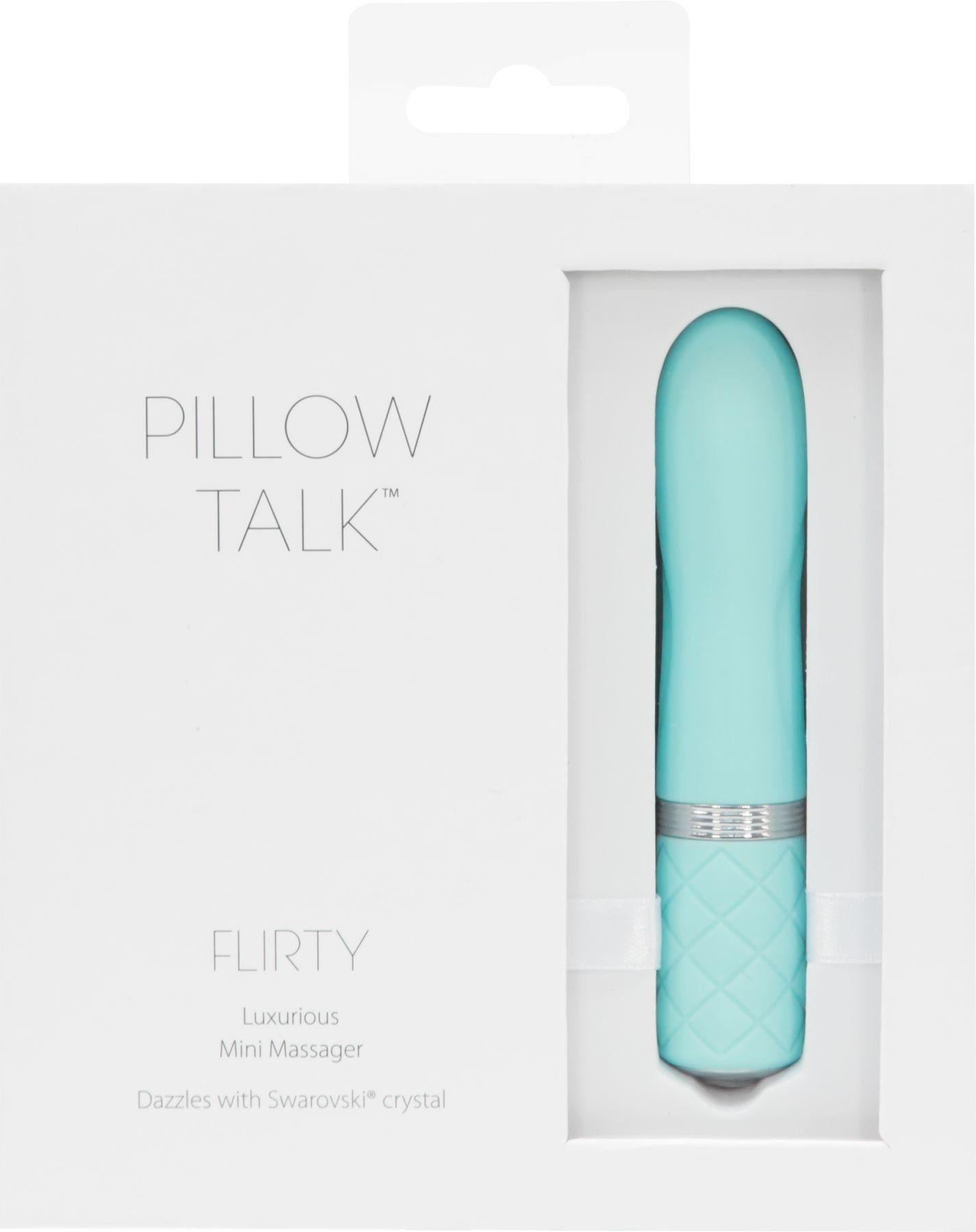 Розкішний вібратор PILLOW TALK - Flirty Teal з кристалом Swarovski, гнучка головка - Зображення 8