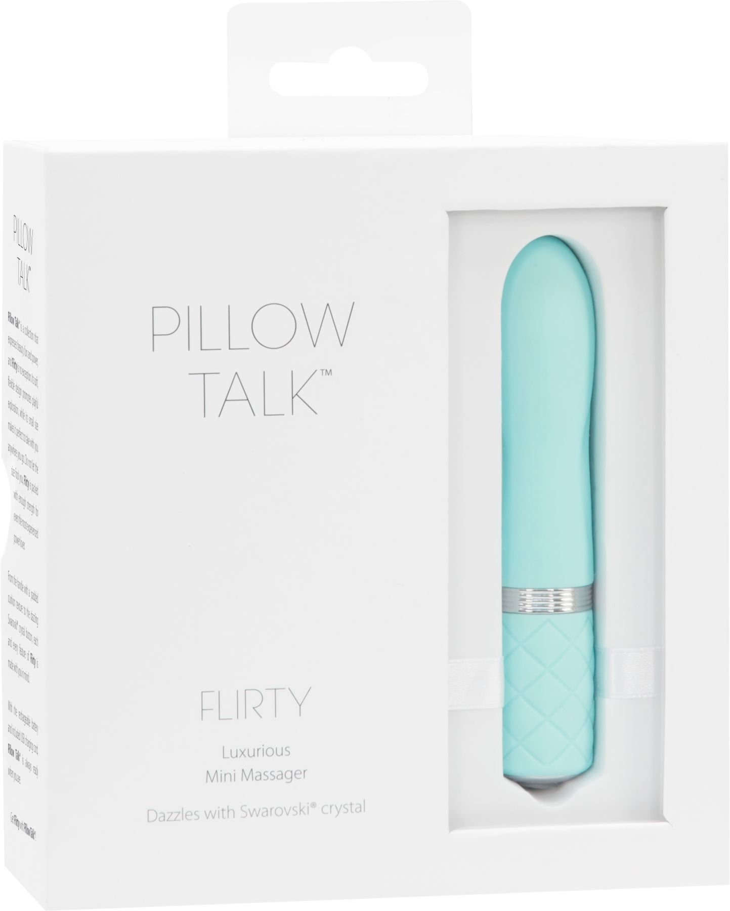 Розкішний вібратор PILLOW TALK - Flirty Teal з кристалом Swarovski, гнучка головка - Зображення 7
