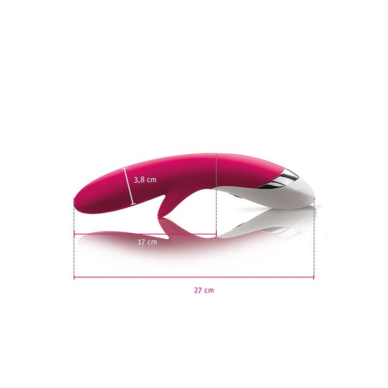 Вібратор-кролик Mystim Danny Divido Pink з глибокою вібрацією, 2 мотори - Зображення 3