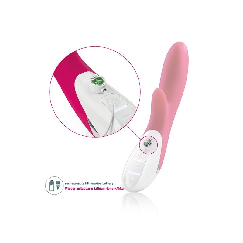 Вібратор-кролик Mystim Danny Divido Pink з глибокою вібрацією, 2 мотори - Зображення 6