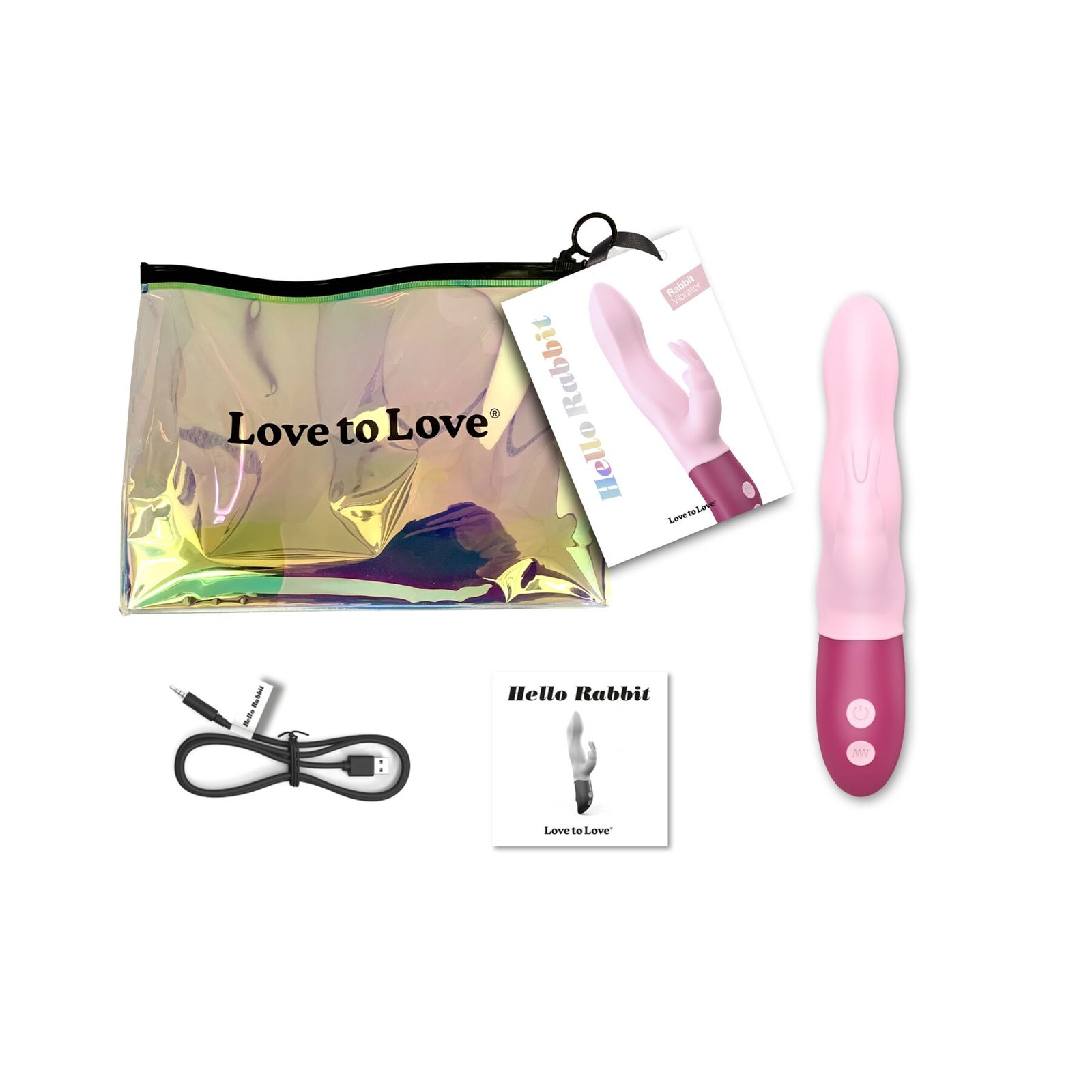 Вібратор-кролик Love To Love Hello Rabbit Rose з гнучким стовбуром і стимуляцією точки G, 2 мотори - Зображення 6