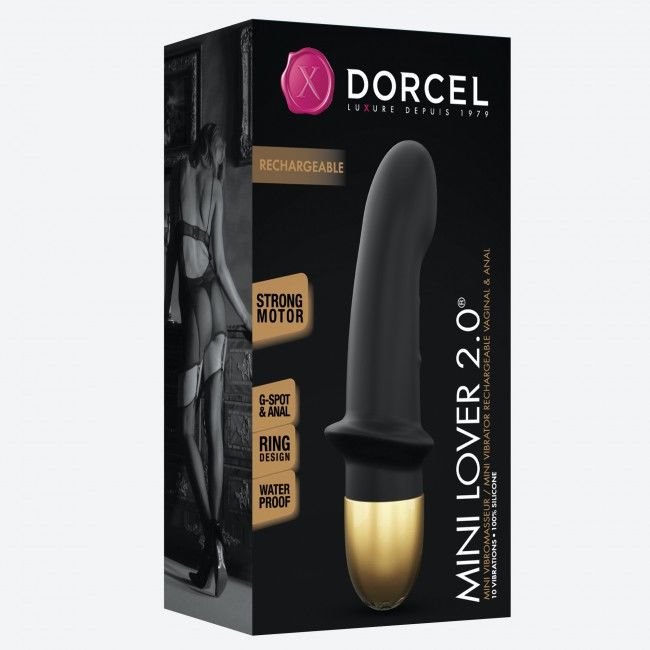 Вібратор Dorcel Mini Lover Black 2.0 перезаряджуваний, для точки G і масажу простати - Зображення 4