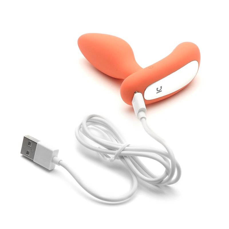 Вібропробка і масажер простати 2-в-1 KISTOY Gordon Orange з пультом ДК, гнучка ніжка - Зображення 7