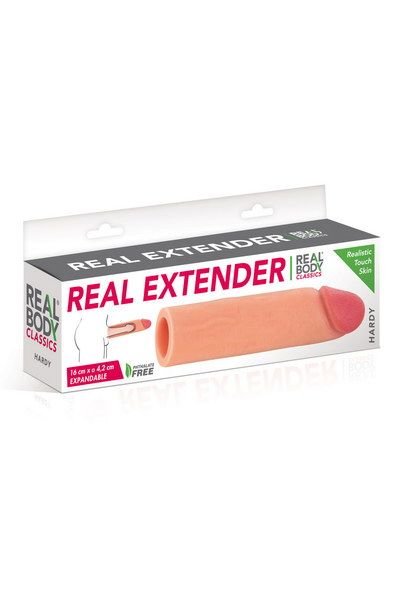 Насадка на член Real Body — Real Extender HARDY з відкритою головкою - Зображення 3