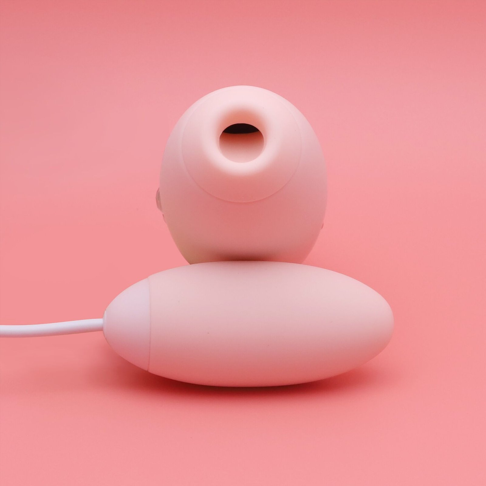 Вакуумний стимулятор з віброяйцем 2-в-1 KISSTOY Miss VV Pink - Зображення 4